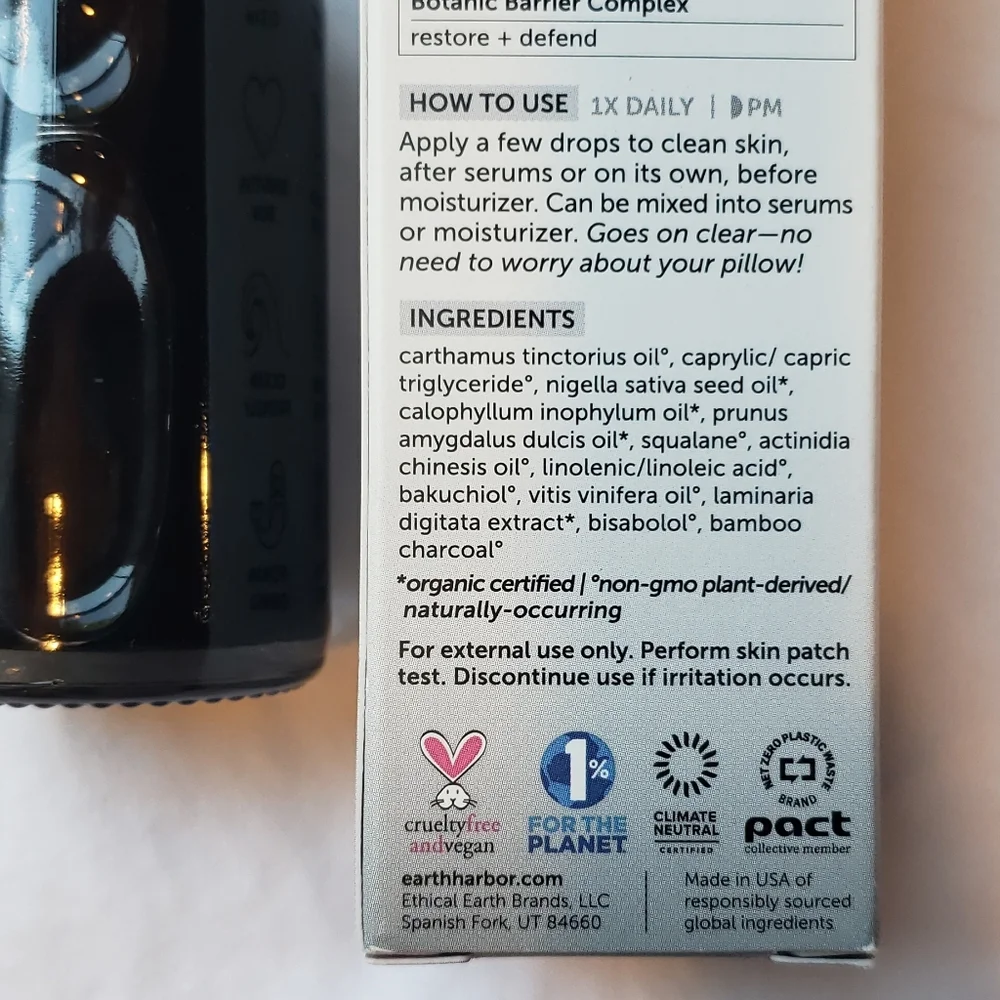 EARTH HARBOR NATURALS Obscura Night Repair Concentrate  1 oz  30 ml